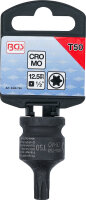 Kraft-Bit-Einsatz | Länge 42 mm | Antrieb Innenvierkant 12,5 mm (1/2") | T-Profil (für Torx) T50
