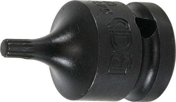 Kraft-Bit-Einsatz | Länge 43 mm | Antrieb Innenvierkant 12,5 mm (1/2") | Innenvielzahn (für XZN) M5