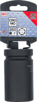 Kraft-Steckschlüssel-Einsatz Sechskant, tief | Antrieb Innenvierkant 25 mm (1") | SW 30 mm