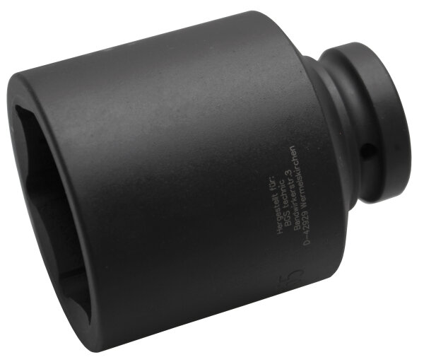 Kraft-Steckschlüssel-Einsatz Sechskant, tief | Antrieb Innenvierkant 25 mm (1") | SW 65 mm