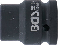 Kraft-Steckschlüssel-Einsatz Sechskant | Antrieb Innenvierkant 20 mm (3/4") | SW 19 mm