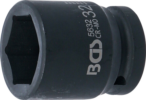 Kraft-Steckschlüssel-Einsatz Sechskant | Antrieb Innenvierkant 20 mm (3/4") | SW 32 mm