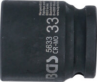 Kraft-Steckschlüssel-Einsatz Sechskant | Antrieb Innenvierkant 20 mm (3/4") | SW 33 mm