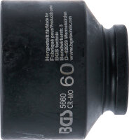 Kraft-Steckschlüssel-Einsatz Sechskant | Antrieb Innenvierkant 20 mm (3/4") | SW 60 mm