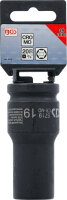 Kraft-Steckschlüssel-Einsatz Sechskant, tief | Antrieb Innenvierkant 20 mm (3/4") | SW 19 mm