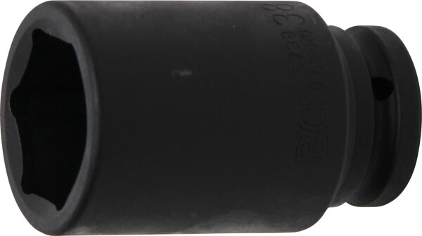 Kraft-Steckschlüssel-Einsatz Sechskant, tief | Antrieb Innenvierkant 20 mm (3/4") | SW 38 mm