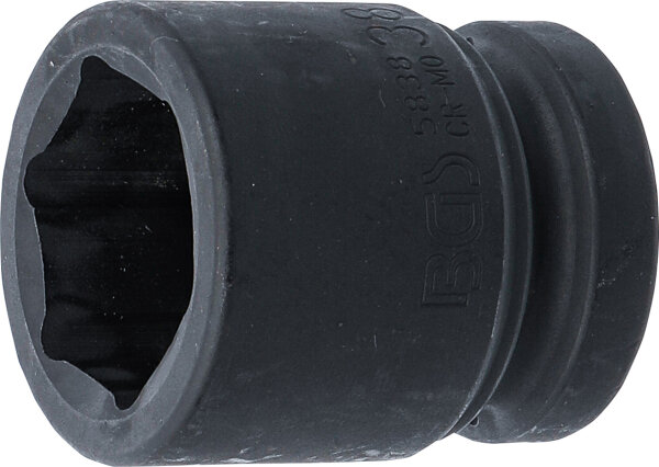 Kraft-Steckschlüssel-Einsatz Sechskant | Antrieb Innenvierkant 25 mm (1") | SW 38 mm