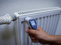 Stirn-Fieber-Thermometer | kontaktlos, Infrarot | für Personen + Objekt-Messung | 0 - 100°