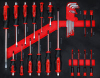 Werkstattwagen | 6 Schubladen | 1 Seitentür | mit 158 Werkzeugen