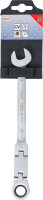 Doppelgelenk-Ratschenring-Maulschlüssel | abwinkelbar | SW 13 mm