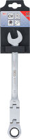 Doppelgelenk-Ratschenring-Maulschlüssel | abwinkelbar | SW 17 mm