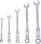 Doppelgelenk-Ratschenring-Maulschlüssel-Satz | abwinkelbar | SW 8 - 19 mm | 5-tlg.