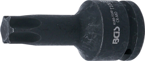 Kraft-Bit-Einsatz | Länge 100 mm | Antrieb Innenvierkant 20 mm (3/4") | T-Profil (für Torx) T100
