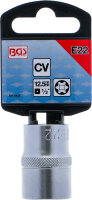 Steckschlüssel-Einsatz E-Profil | Antrieb Innenvierkant 12,5 mm (1/2") | SW E22