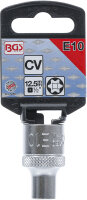 Steckschlüssel-Einsatz E-Profil | Antrieb Innenvierkant 12,5 mm (1/2") | SW E10
