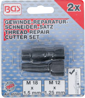 Reparaturwerkzeug für Lambdasondengewinde | M18 x 1,5 mm | M12 x 1,25 mm | 2-tlg.