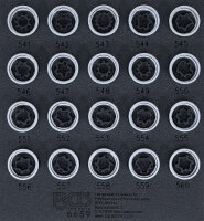 Werkstattwageneinlage 1/6: Felgenschloss-Werkzeug-Satz...