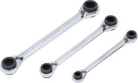 Ratschen-Ringschlüssel-Satz | 4-in-1 | SW 8 x 9 - 18...
