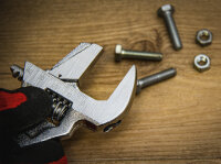 Rollgabelschlüssel mit Kunststoff-Softgriff | SW max. 38 mm