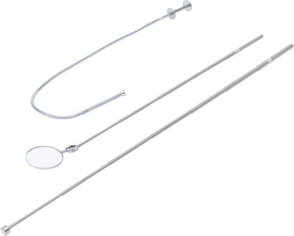 Magnetheber- / Krallengreifer- und Inspektionsspiegel-Satz | 3-tlg.