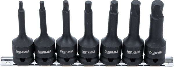 Schraubenausdreher-Satz | Antrieb Innenvierkant 12,5 mm (1/2") | für defekten Innensechskant 4 - 12 mm | 7-tlg.