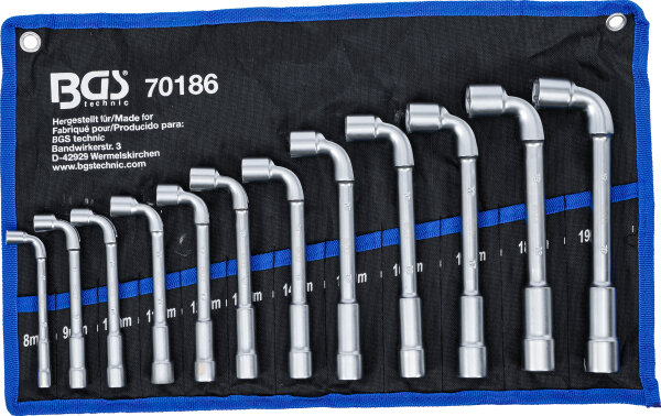 Pfeifenkopfschlüssel-Satz | SW 8 - 19 mm | 12-tlg.