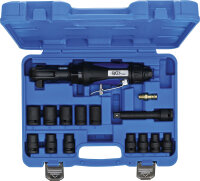 Druckluft-Ratschenschrauber-Satz | 12,5 mm (1/2") | 102 Nm | 14-tlg.