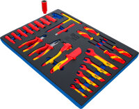 Werkstattwageneinlage 3/3: VDE-Steckschlüssel-Satz |...