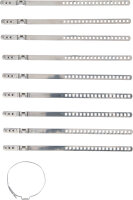 Achsmanschetten-Schellen-Satz | Edelstahl | rostfrei | 7...
