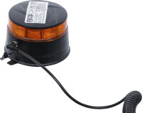 Akku-Rundumkennleuchte | gelb | mit Magnet | 12 V / 24 V | Ø 130 mm