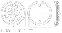 Gummiteller | für Hebebühnen | Ø 120 mm