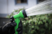 Wasserschlauch | Textil | flexibel | mit Garten-Handbrause mit 7 Funktionen | 3 - 10 m