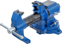 Parallel-Schraubstock | 100 mm Spannbacken | 360° drehbar