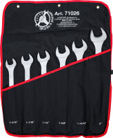 Maul-Ringschlüssel-Satz | XXL | Zollgrößen | SW 1.5/16" - 2" | 6-tlg.