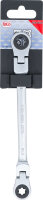 Doppel-Ratschen-Ringschlüssel | abwinkelbar | mit E-Profil Ringköpfen | SW E10 x E12
