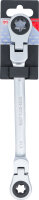 Doppel-Ratschen-Ringschlüssel | abwinkelbar | mit E-Profil Ringköpfen | SW E14 x E18