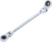 Doppel-Ratschen-Ringschlüssel | abwinkelbar | mit...