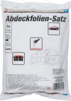 Abdeckfolien-Satz | HDPE | transparent | 4 x 5 m | 20 m² | 5-tlg.