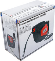 Druckluftschlauch mit Aufroller | automatisch | 10 m + 1,5 m