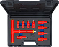 VDE-Bit-Einsatz-Satz | Antrieb Innenvierkant 10 mm (3/8") / 12,5 mm (1/2") | Innensechskant 4 - 10 mm | 10-tlg.