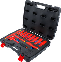 VDE-Steckschlüssel-Satz | Antrieb Innenvierkant 12,5 mm (1/2") | SW 10 - 24 mm | 11-tlg.