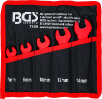 VDE-Einmaulschlüssel-Satz | SW 7 - 14 mm | 5-tlg.