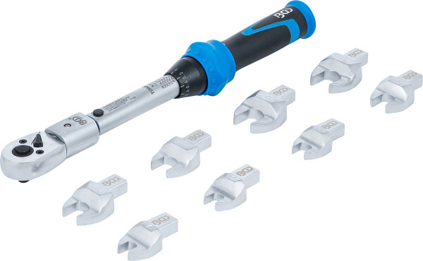 Drehmomentschlüssel-Satz | für 9 x 12 mm Einsteckwerkzeuge | 6 - 30 Nm | 10-tlg.