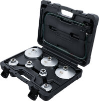 Ölfilterschlüssel-Satz | mit Ölfilter-Ablassschlauch | für VAG, BMW, Citroën, Peugeot, Ford, Mercedes-Benz, Opel, Volvo | 8-tlg.