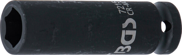 Kraft-Steckschlüssel-Einsatz Sechskant, tief | Antrieb Innenvierkant 12,5 mm (1/2") | SW 15 mm