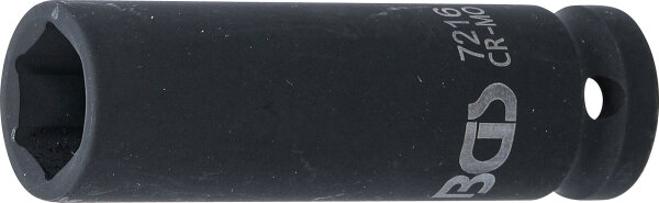 Kraft-Steckschlüssel-Einsatz Sechskant, tief | Antrieb Innenvierkant 12,5 mm (1/2") | SW 16 mm
