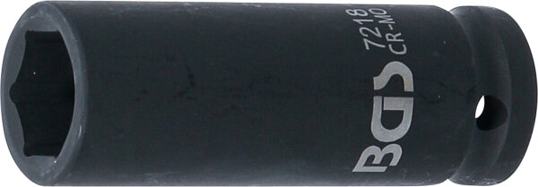 Kraft-Steckschlüssel-Einsatz Sechskant, tief | Antrieb Innenvierkant 12,5 mm (1/2") | SW 18 mm
