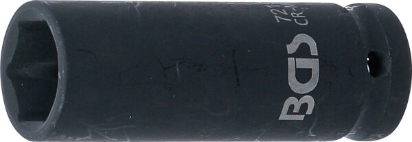 Kraft-Steckschlüssel-Einsatz Sechskant, tief | Antrieb Innenvierkant 12,5 mm (1/2") | SW 19 mm