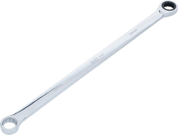 Ratschenring- und Ringschlüssel | extra lang | SW 18 mm