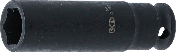 Kraft-Steckschlüssel-Einsatz Sechskant, tief | Antrieb Innenvierkant 6,3 mm (1/4") | SW 10 mm